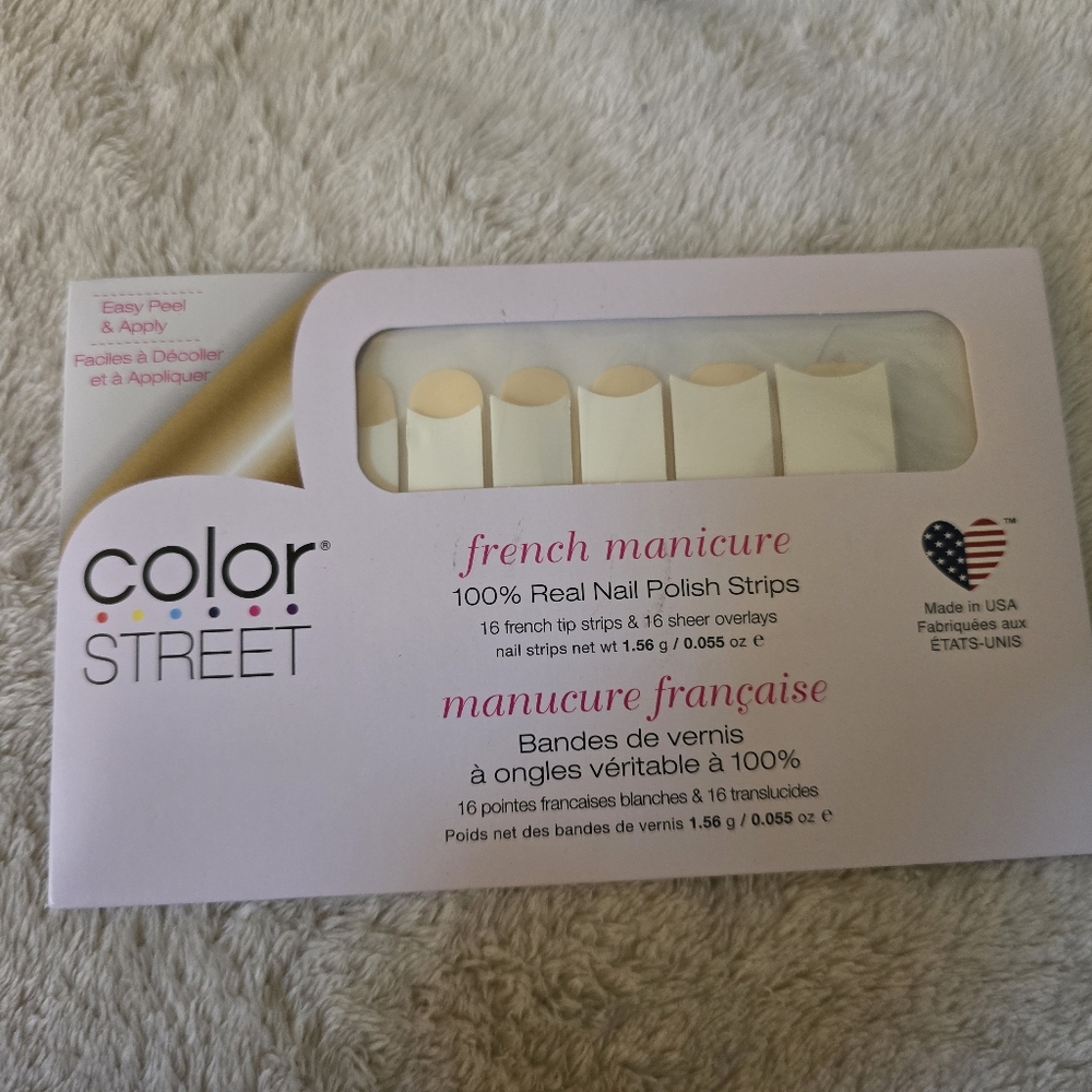 ✨ Color Street 100% Real Nail Polish Strips ✨Color: Fresh Manicure Clear As Day